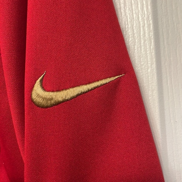 Nike San Francisco 49ers Football Red Gold Sport Full ZIp Jacket NFL Dri-Fit Siz - Picture 8 of 13